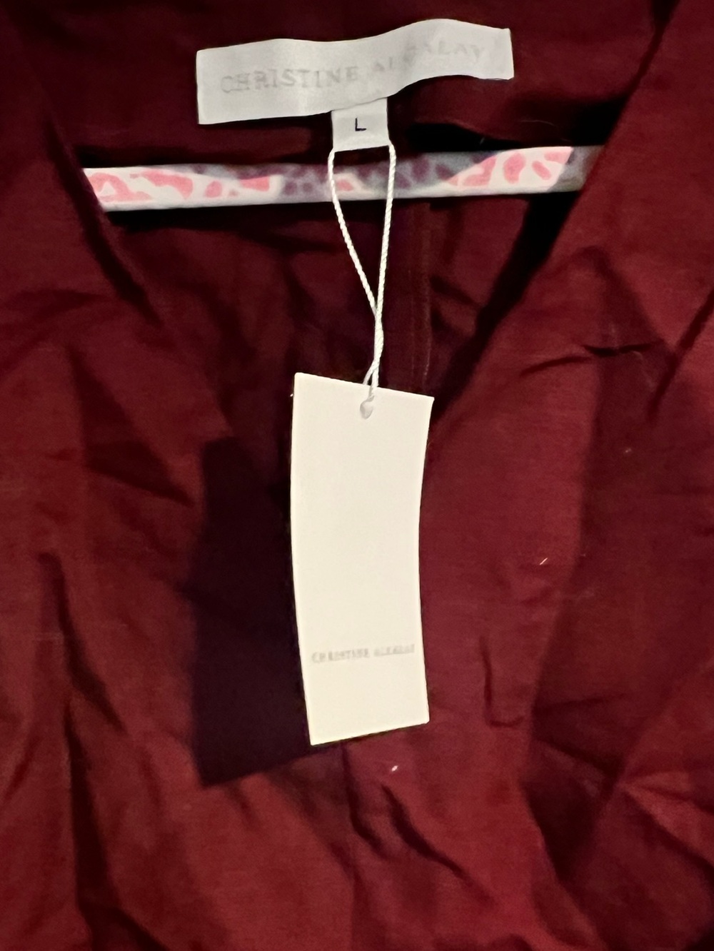 Christine Alcalay Viviene Tank in Cranberry - Sz. l - NWT - Picture 4 of 8